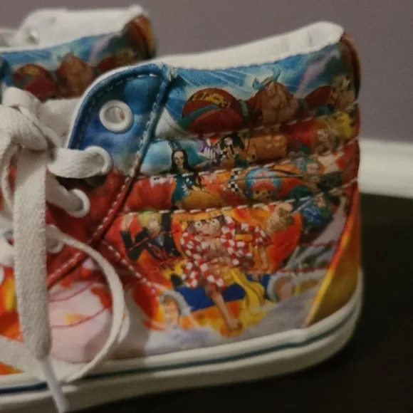 VANS x one piece Punk Hazard Shoes (Size 2.5 Kids / 2 UK / 20.5 CM)Anime Cartoon