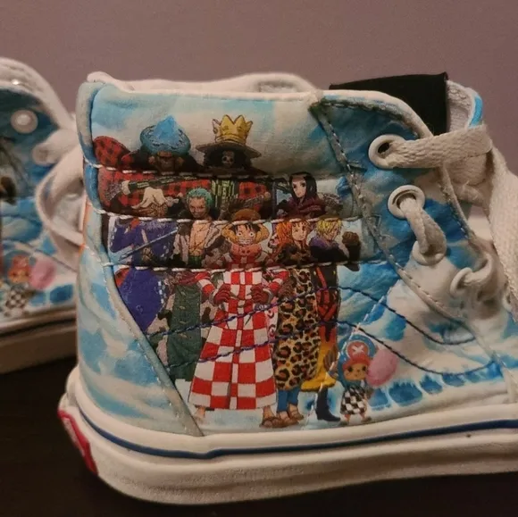 VANS x one piece Punk Hazard Shoes (Size 2.5 Kids / 2 UK / 20.5 CM)Anime Cartoon