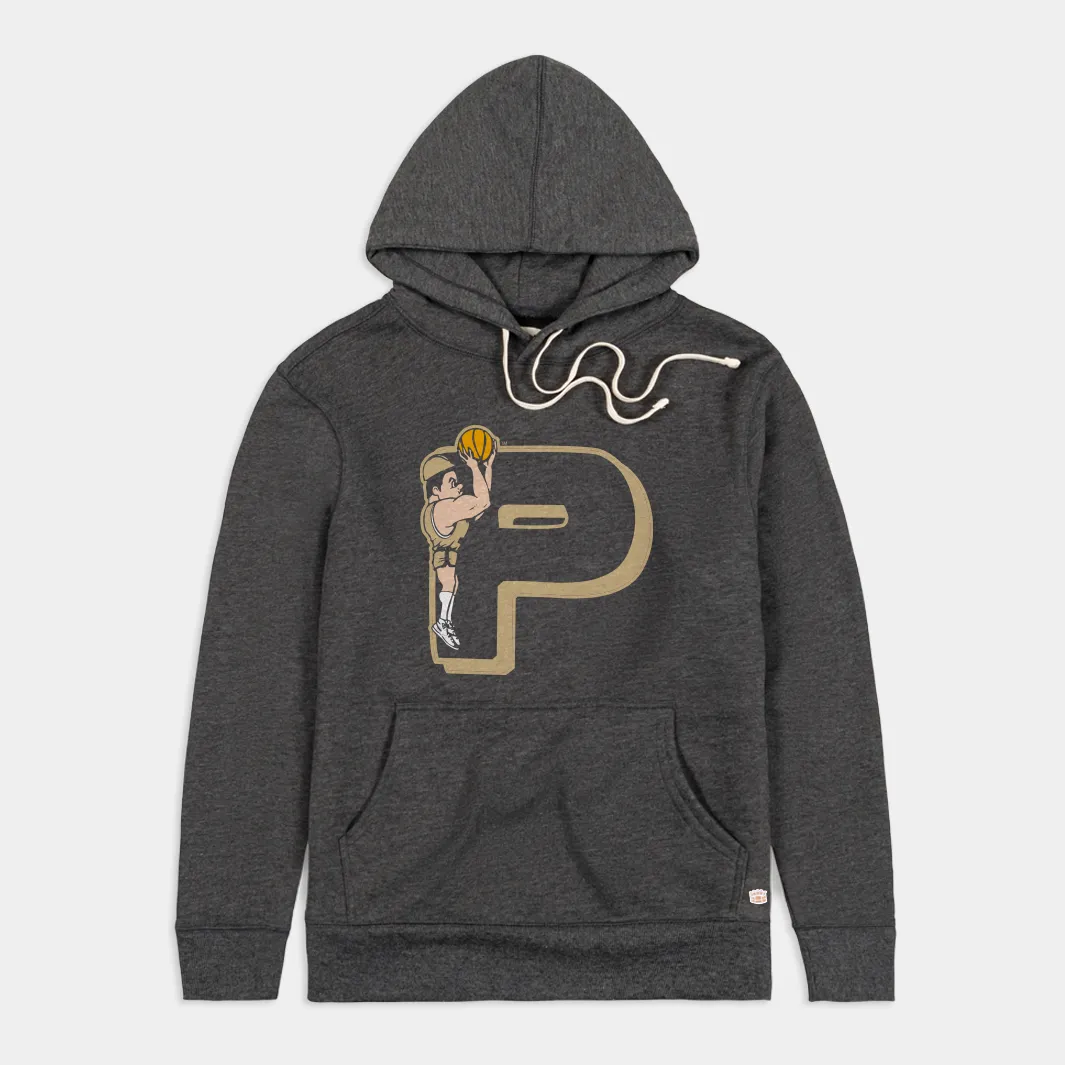 Vintage Purdue Pete Basketball Three-Pointer Hoodie