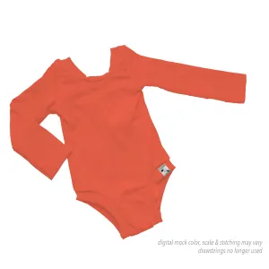 Vivid Coral YOGA - Body Suit {4 sleeve lengths}