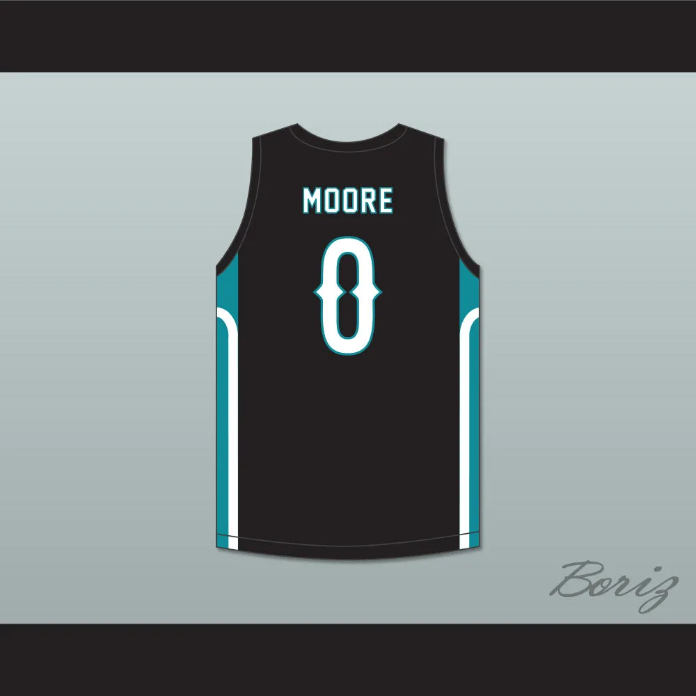 Wendell Moore Jr 0 Cox Mill High School Chargers Black Basketball Jersey 2