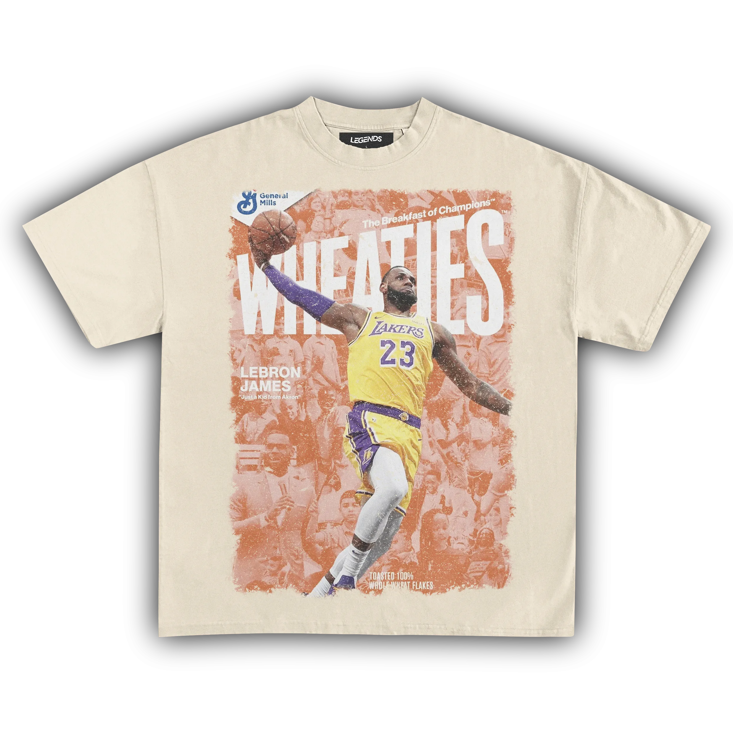 WHEATIES LEBRON JAMES VINTAGE TEE