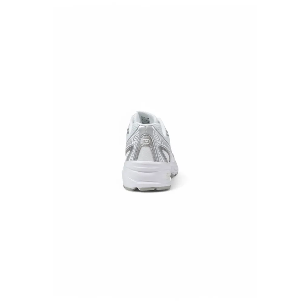White Artificial Leather Sneaker