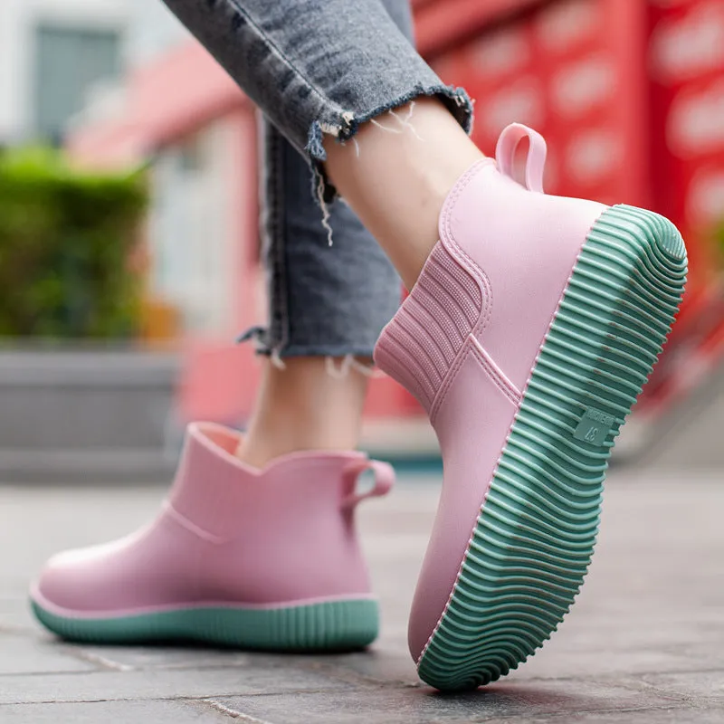 Women's Fashion Short  Rain Shoes