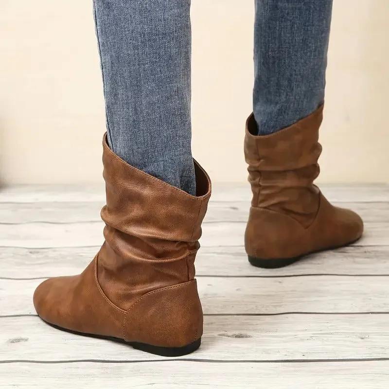 Women's Solid Color Trendy Boots👢👢