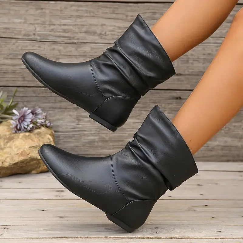 Women's Solid Color Trendy Boots👢👢