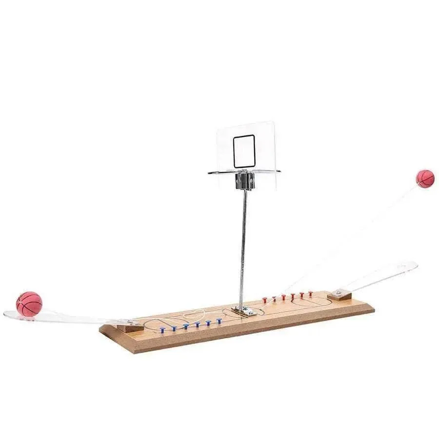 Wooden Dual Basketball Hoop Game Mad Man