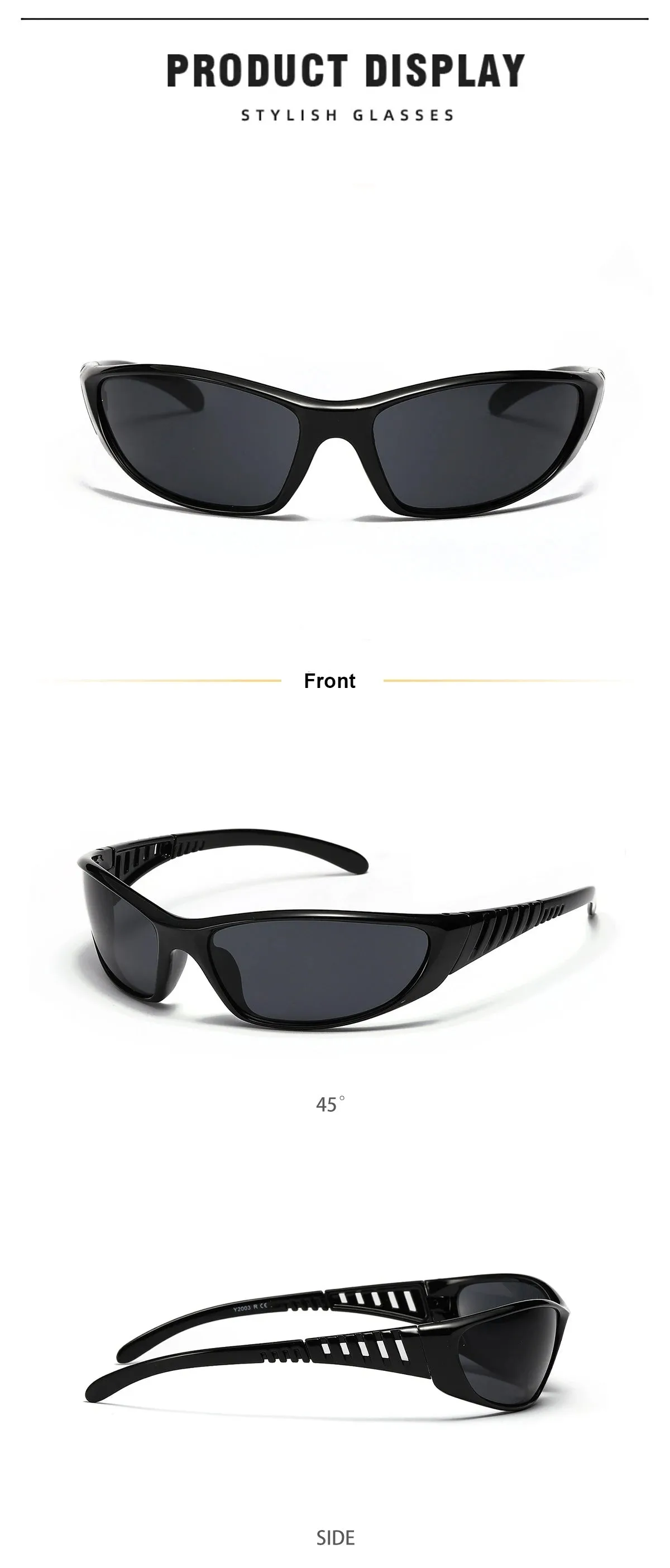 Y2K Futuristic Hollow Sunglasses – Trendy UV400 Shades for Women & Men