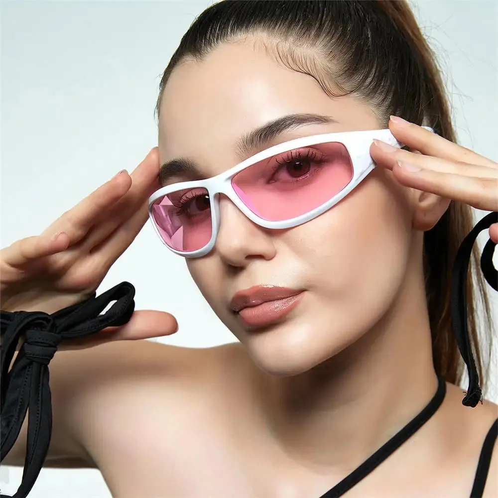 Y2K Futuristic Hollow Sunglasses – Trendy UV400 Shades for Women & Men