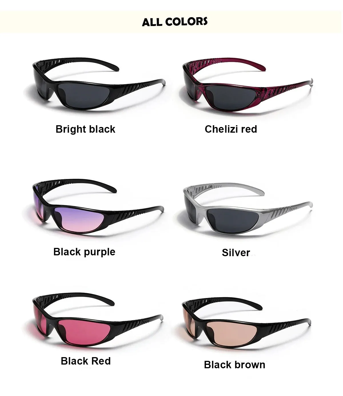 Y2K Futuristic Hollow Sunglasses – Trendy UV400 Shades for Women & Men