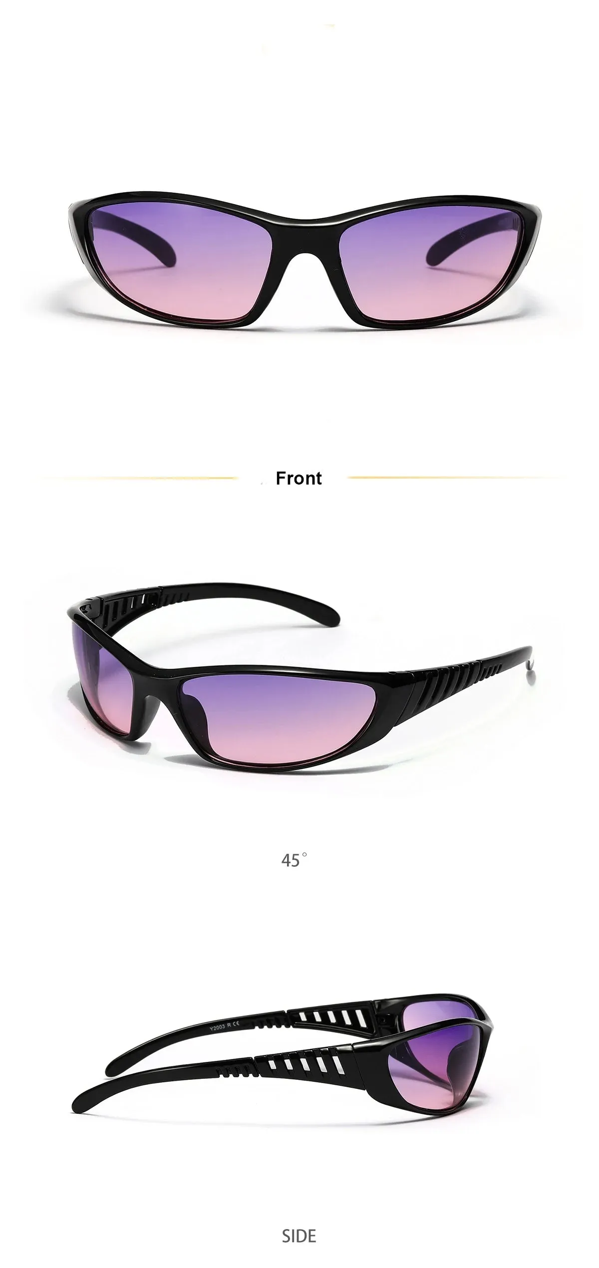 Y2K Futuristic Hollow Sunglasses – Trendy UV400 Shades for Women & Men