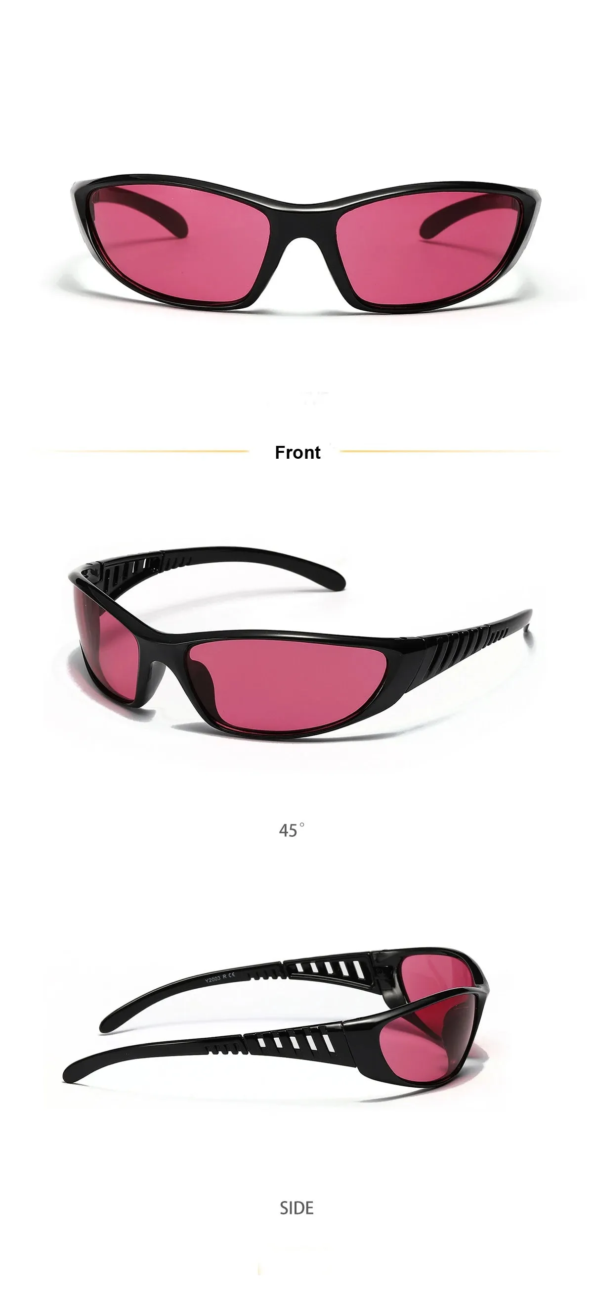 Y2K Futuristic Hollow Sunglasses – Trendy UV400 Shades for Women & Men