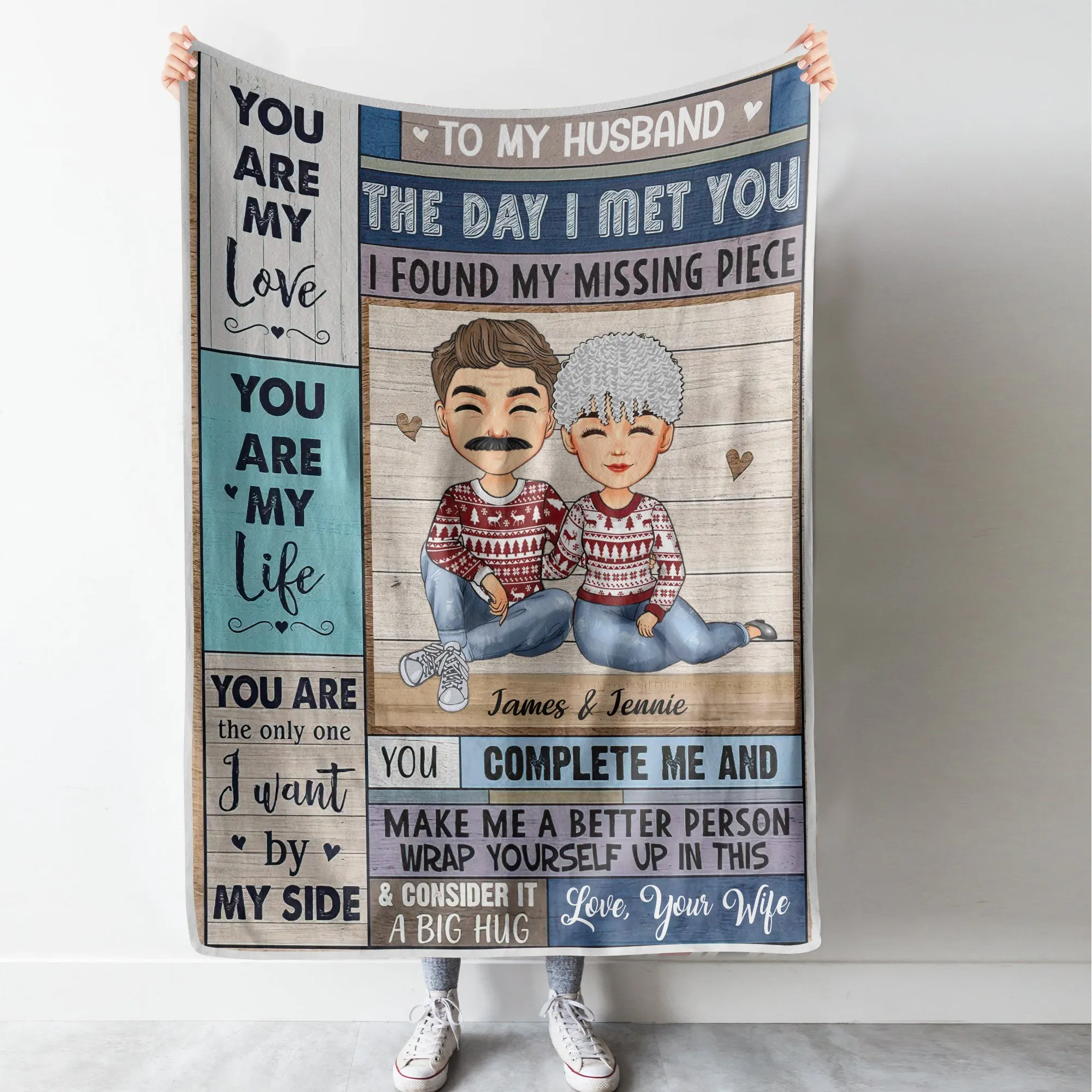 You Are My Love You Are My Life - Personalized Blanket - Christmas, Anniversary, Birthday Gift For Couples, Husband, Wife, Lovers, Anniversary, Engagement 1361