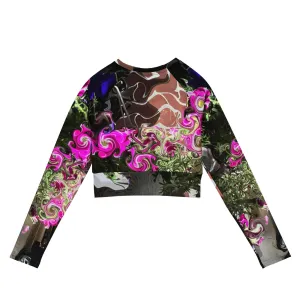 You Can't Sit with Us Recycled long-sleeve crop top