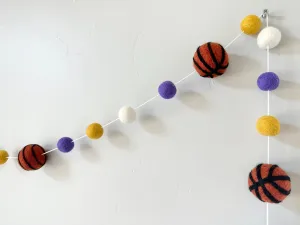 Your School Basketball Garland