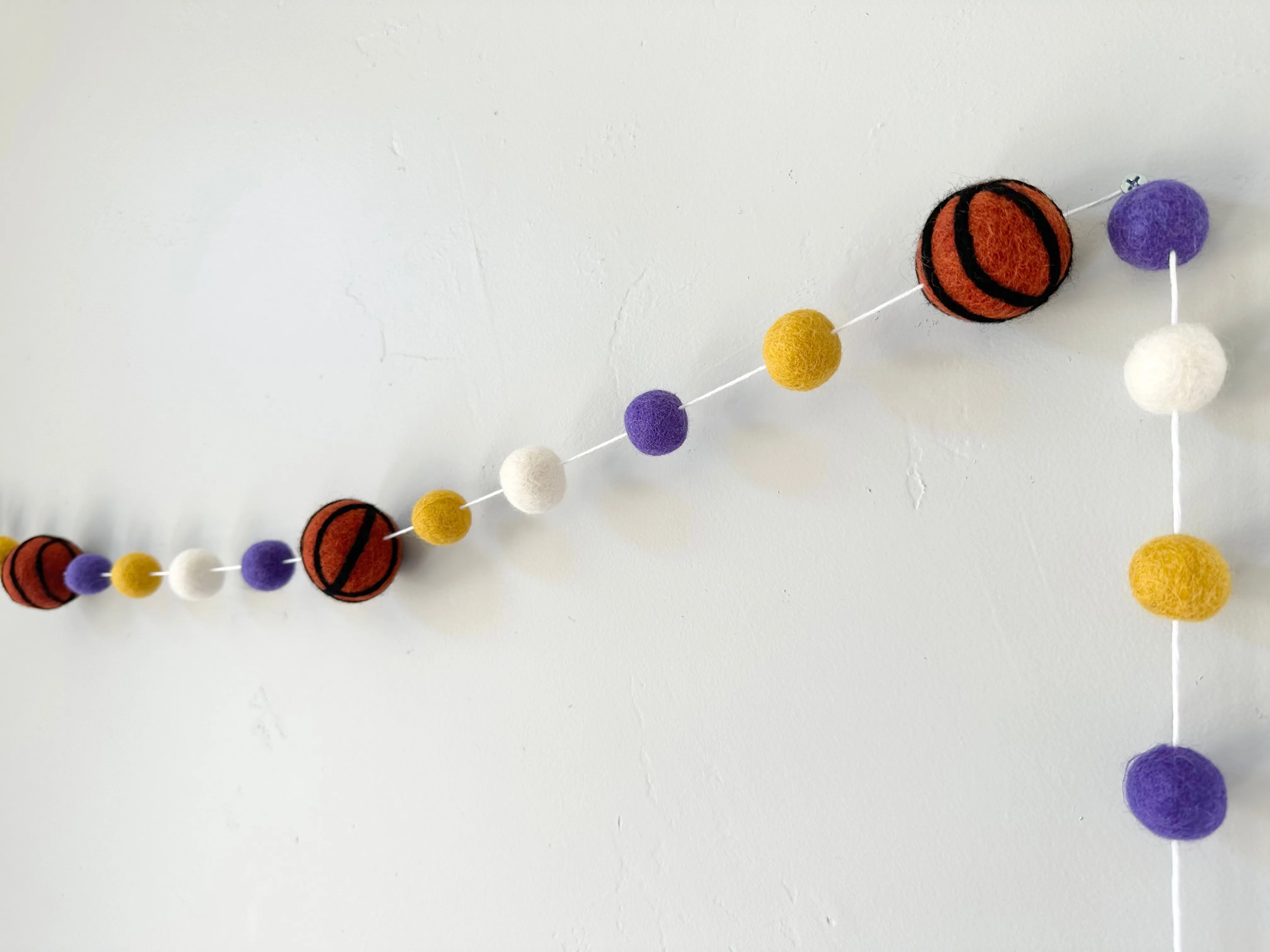 Your School Basketball Garland