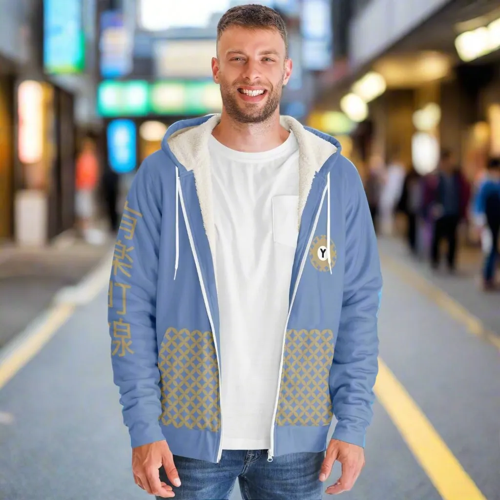 Yurakucho Line Ultra-Soft Microfleece Zip Hoodie