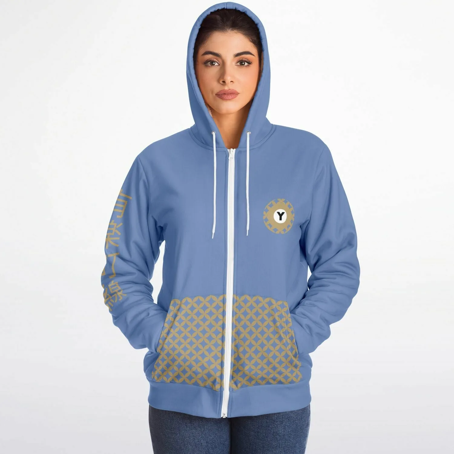 Yurakucho Line Ultra-Soft Microfleece Zip Hoodie