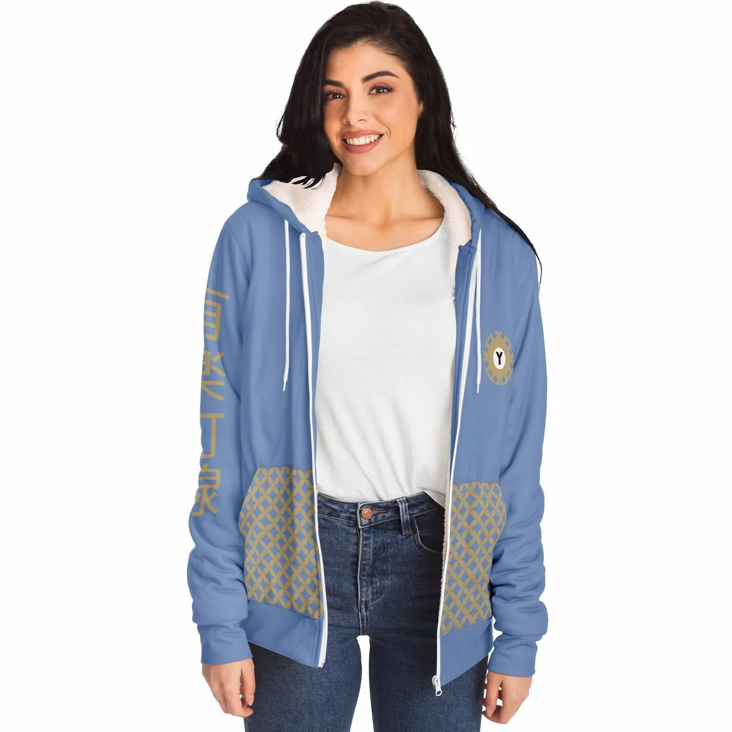 Yurakucho Line Ultra-Soft Microfleece Zip Hoodie