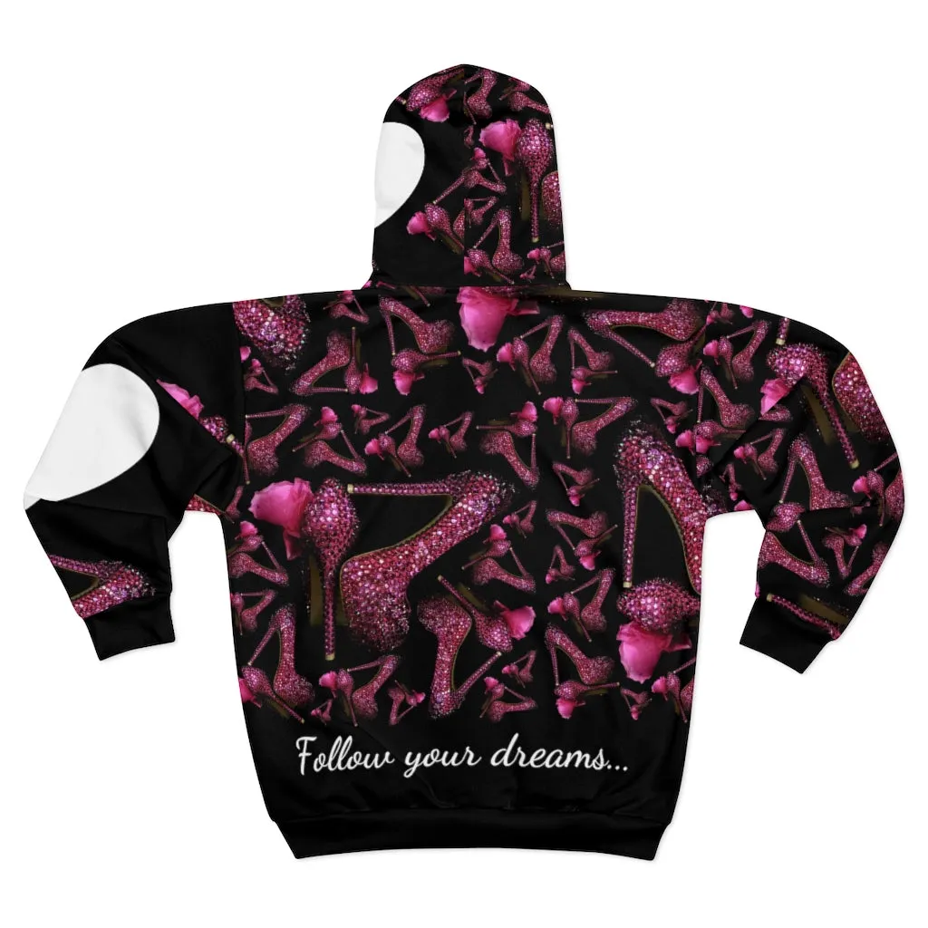Zip Hoodie Taf 'Follow your dreams'